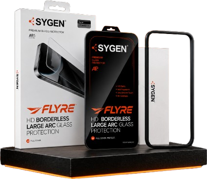Sygen FLYRE borderless large-arc glass screen protector